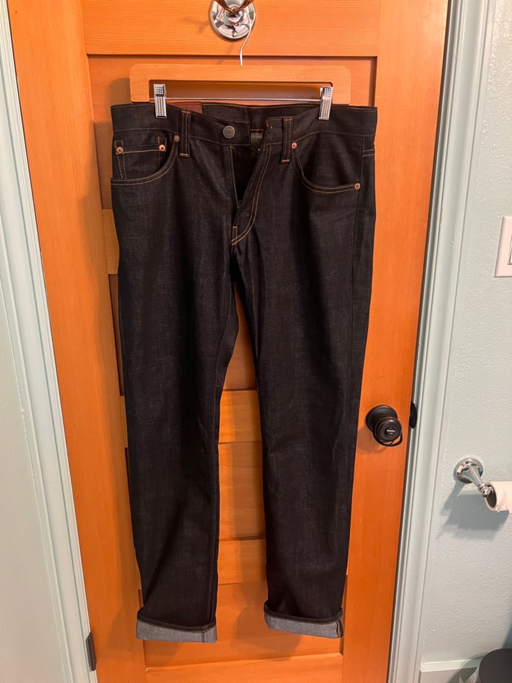 J Brand Kane Slim Straight Leg Jeans - Dark Blue